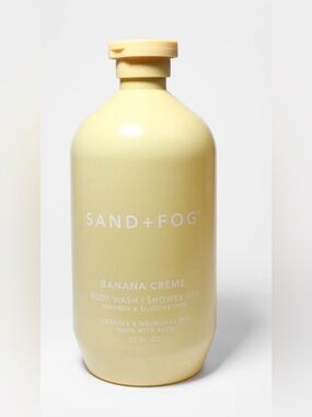 Sand + Fog Banana Crème Body Wash 32 oz
